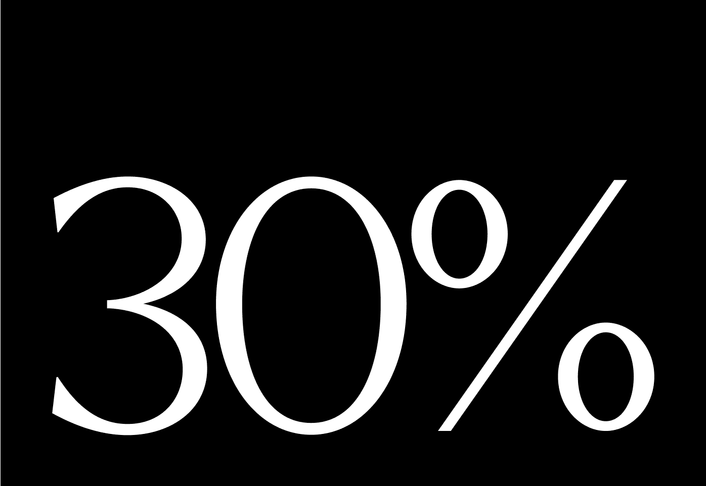 A large text block showing "30%"